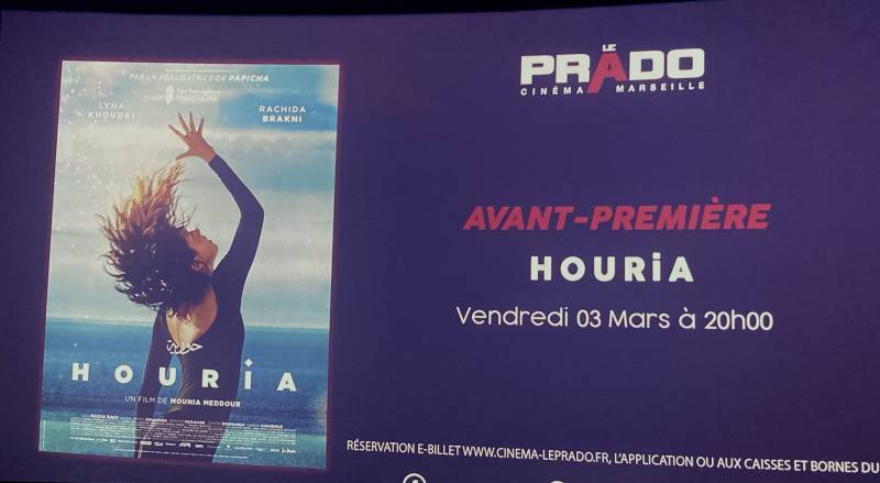 Affiche du film soumise à droits d'auteur - Houria, le nouveau film de Mounia Meddour sort en salle le 15 mars 2023. Le jardin et la Villa d'Orient ont été choisis pour certaines scènes de ce très beau film